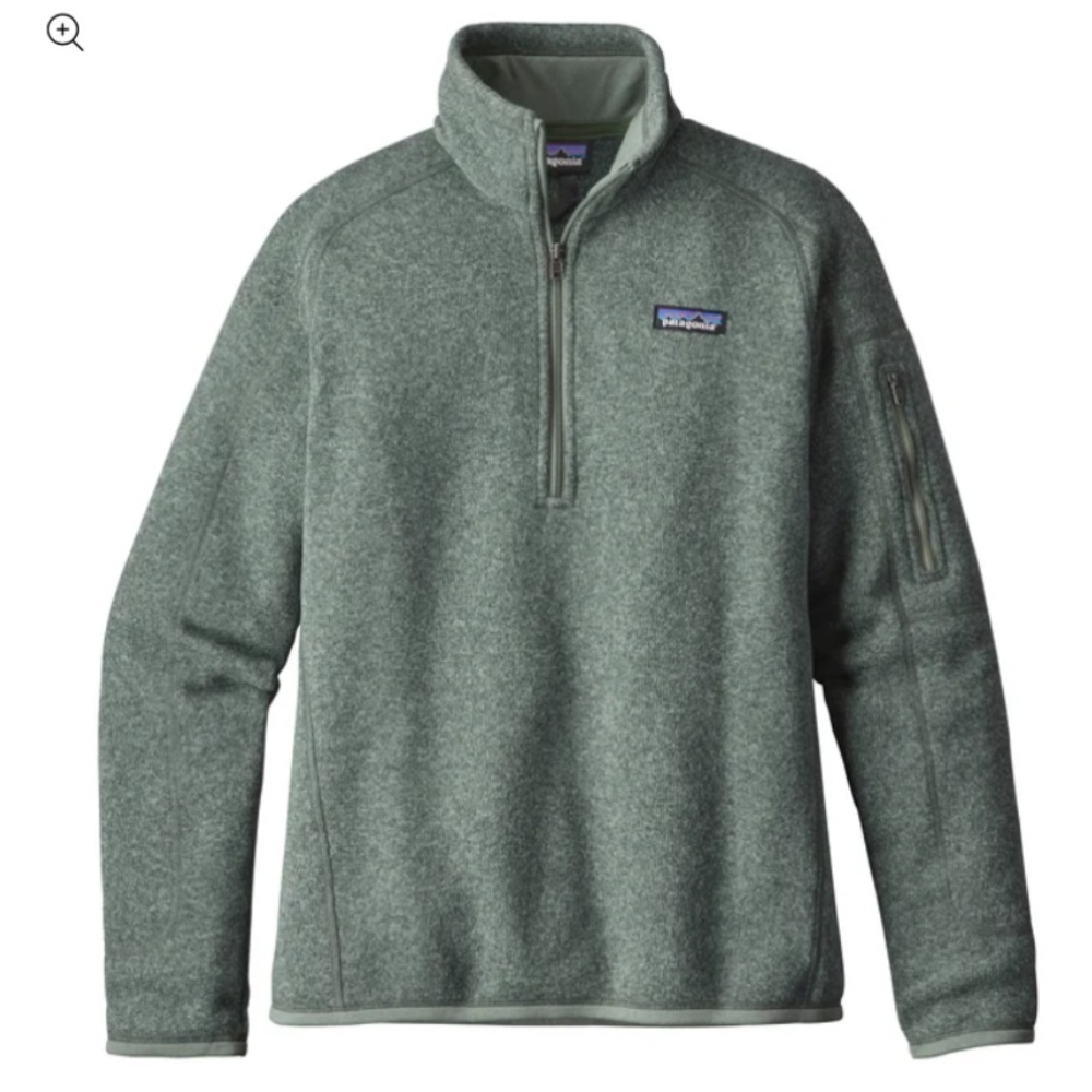 Patagonia Women's “Better Sweater 1/4-Zip Fleece” - Color: Hemlock Green